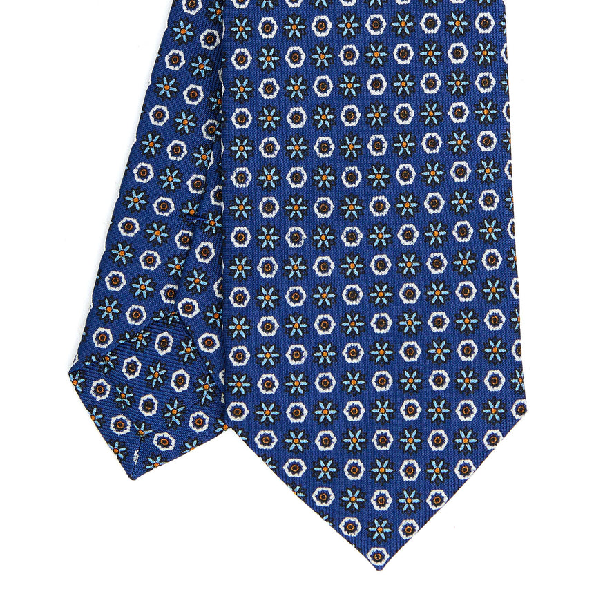BLUE SARTORIAL 7 CM SILK TIE