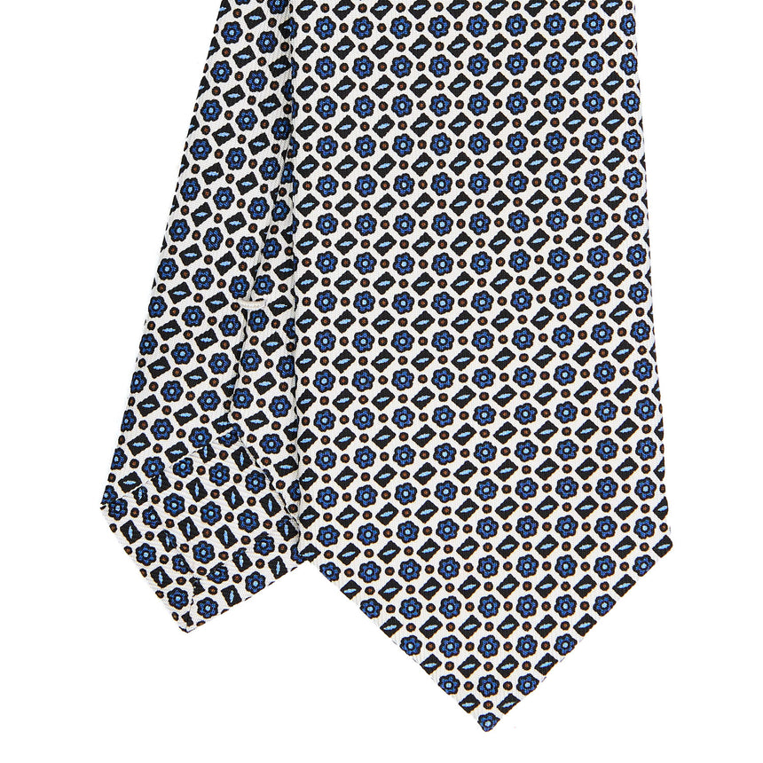 WHITE SARTORIAL 7 CM SILK TIE