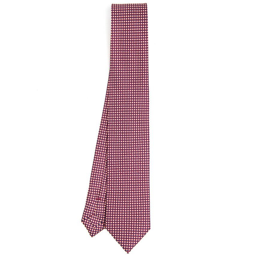 BURGUNDY SARTORIAL 7 CM SILK TIE