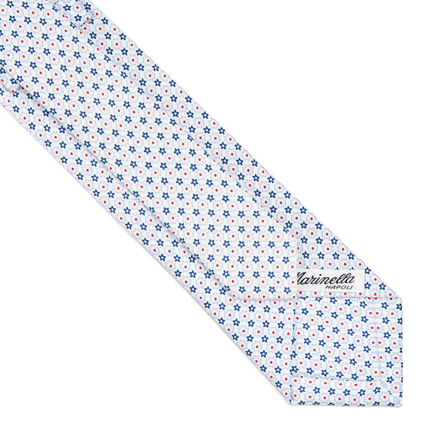 WHITE SARTORIAL 7 CM SILK TIE