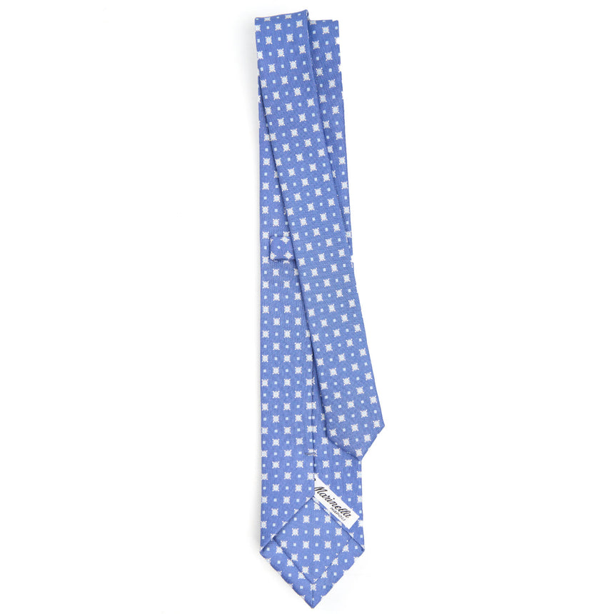 CRAVATTA SARTORIALE 7 CM IN SETA AZZURRO POLVERE
