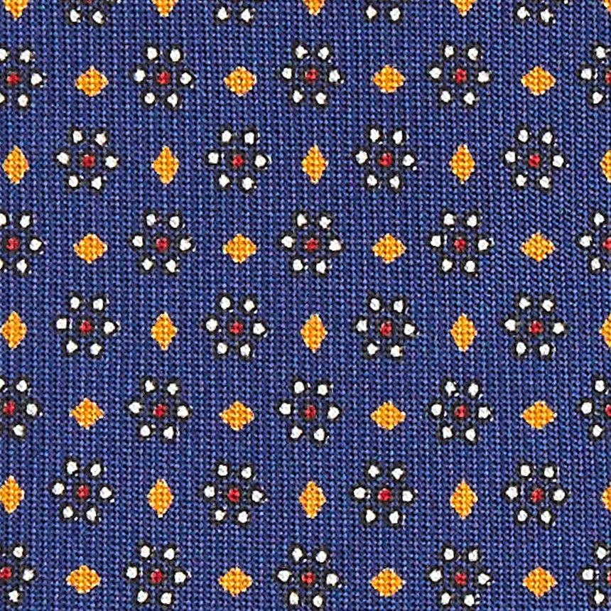 BLUE SARTORIAL 7 CM SILK TIE