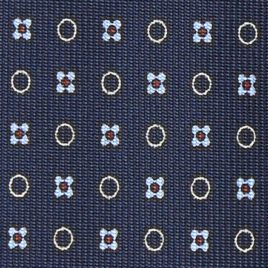 DARK BLUE 7 FOLD SARTORIAL SILK TIE