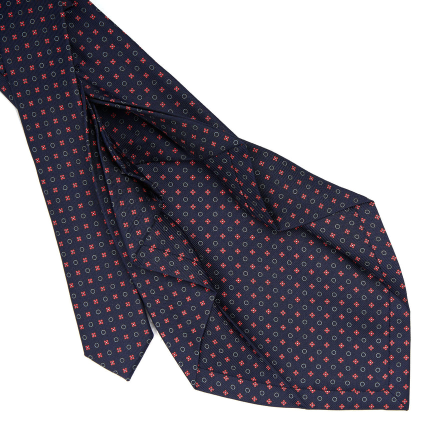 DARK BLUE 7 FOLD SARTORIAL SILK TIE