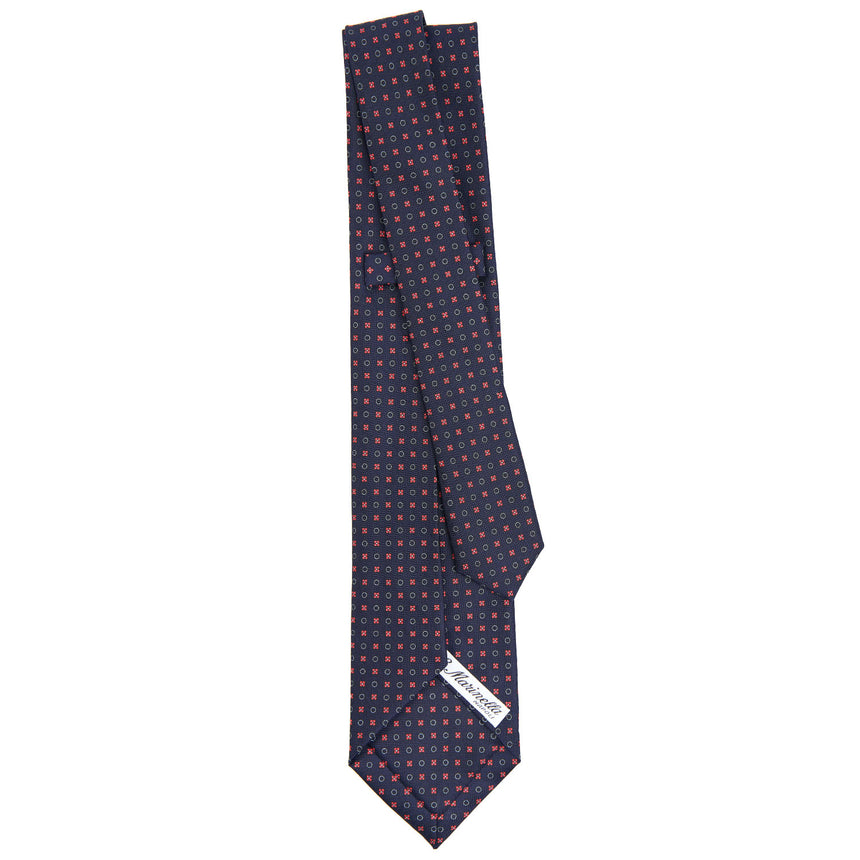 DARK BLUE 7 FOLD SARTORIAL SILK TIE
