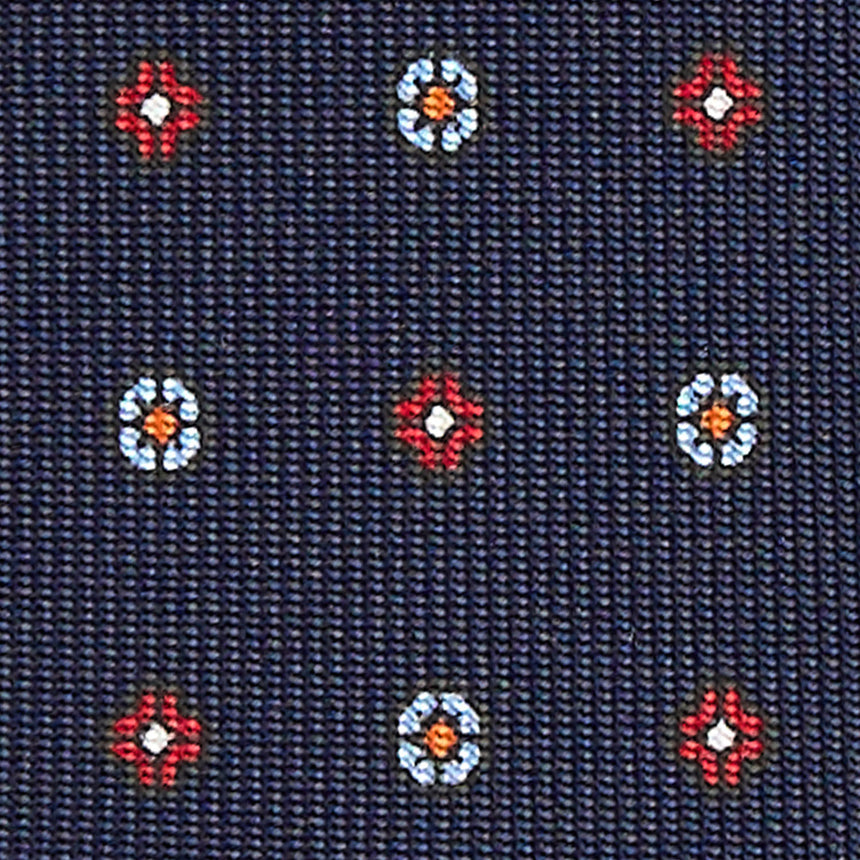 DARK BLUE 7 FOLD SARTORIAL SILK TIE