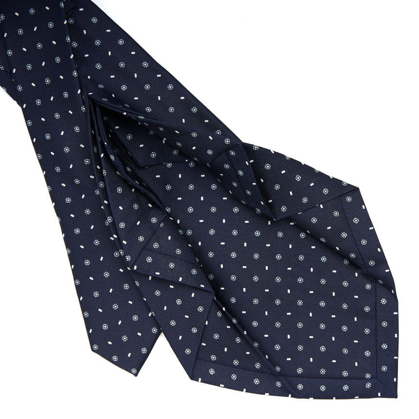 DARK BLUE 7 FOLD SARTORIAL SILK TIE