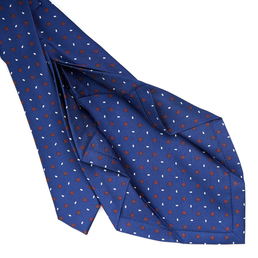 BLUE 7 FOLD SARTORIAL SILK TIE