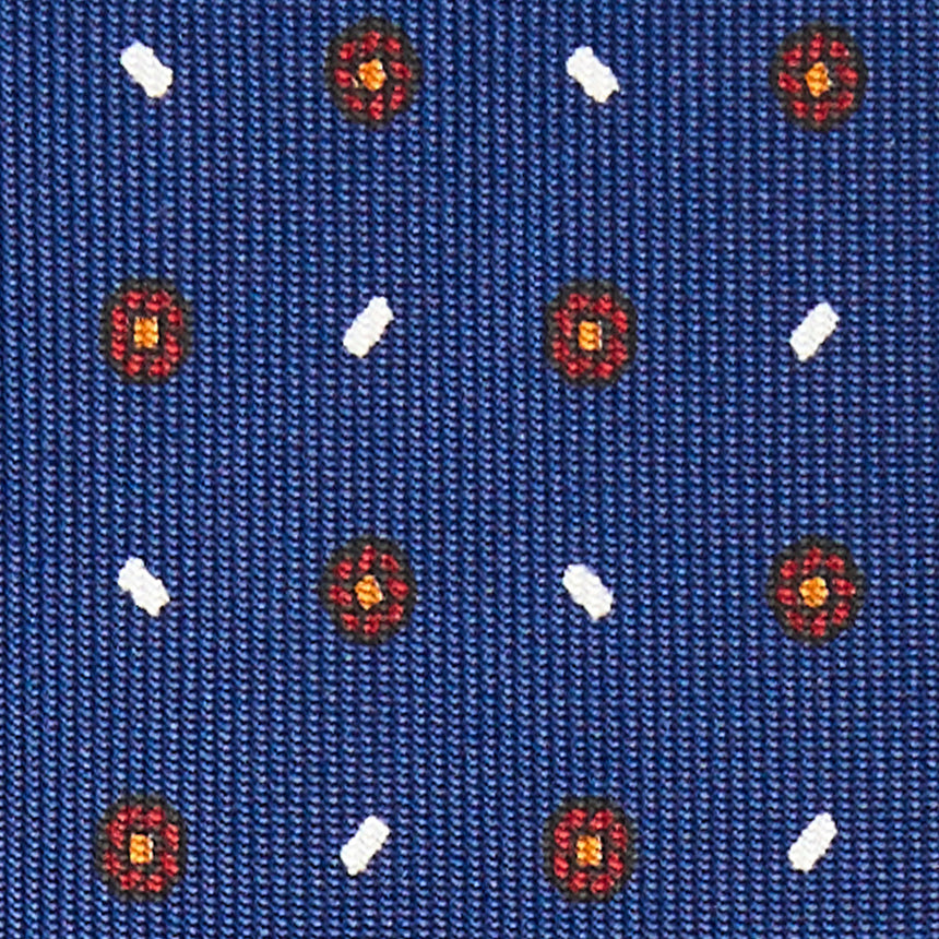 BLUE 7 FOLD SARTORIAL SILK TIE