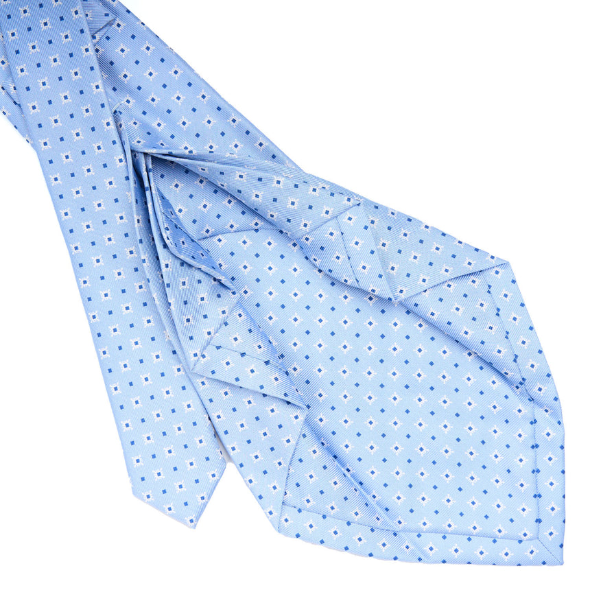 LIGHT BLUE 7 FOLD SARTORIAL SILK TIE