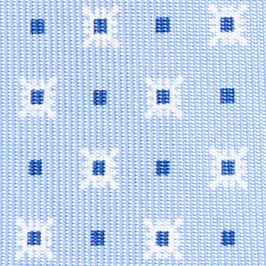 LIGHT BLUE 7 FOLD SARTORIAL SILK TIE