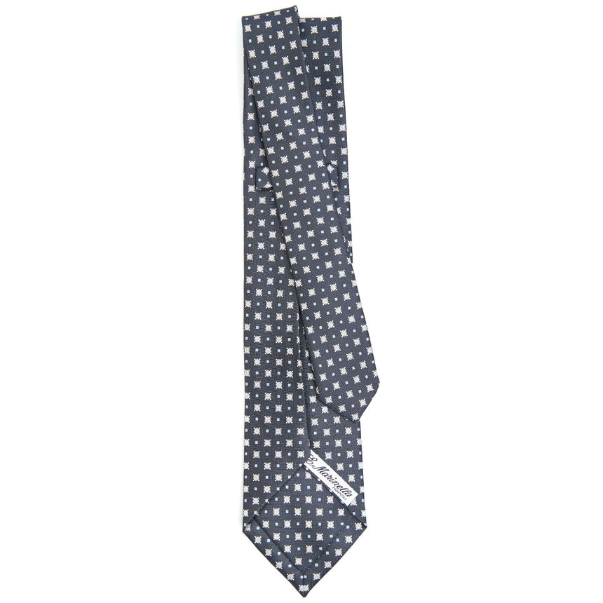 DARK GREY 7 FOLD SARTORIAL SILK TIE