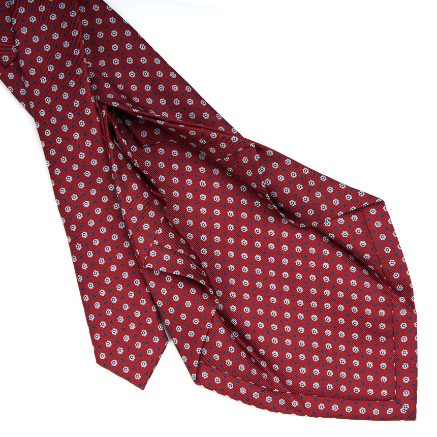BURGUNDY 7 FOLD SARTORIAL SILK TIE