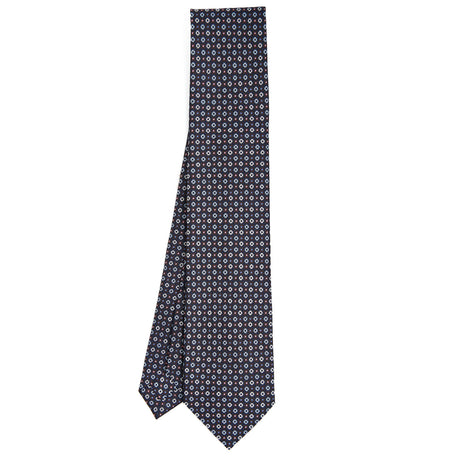 CRAVATTA SARTORIALE 7 PIEGHE IN SETA BLU