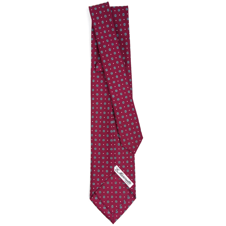 BURGUNDY 7 FOLD SARTORIAL SILK TIE