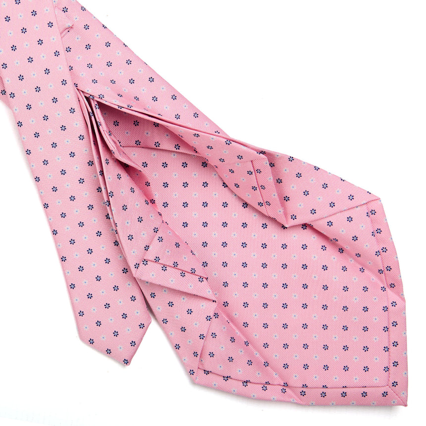 PINK 7 FOLD SARTORIAL SILK TIE