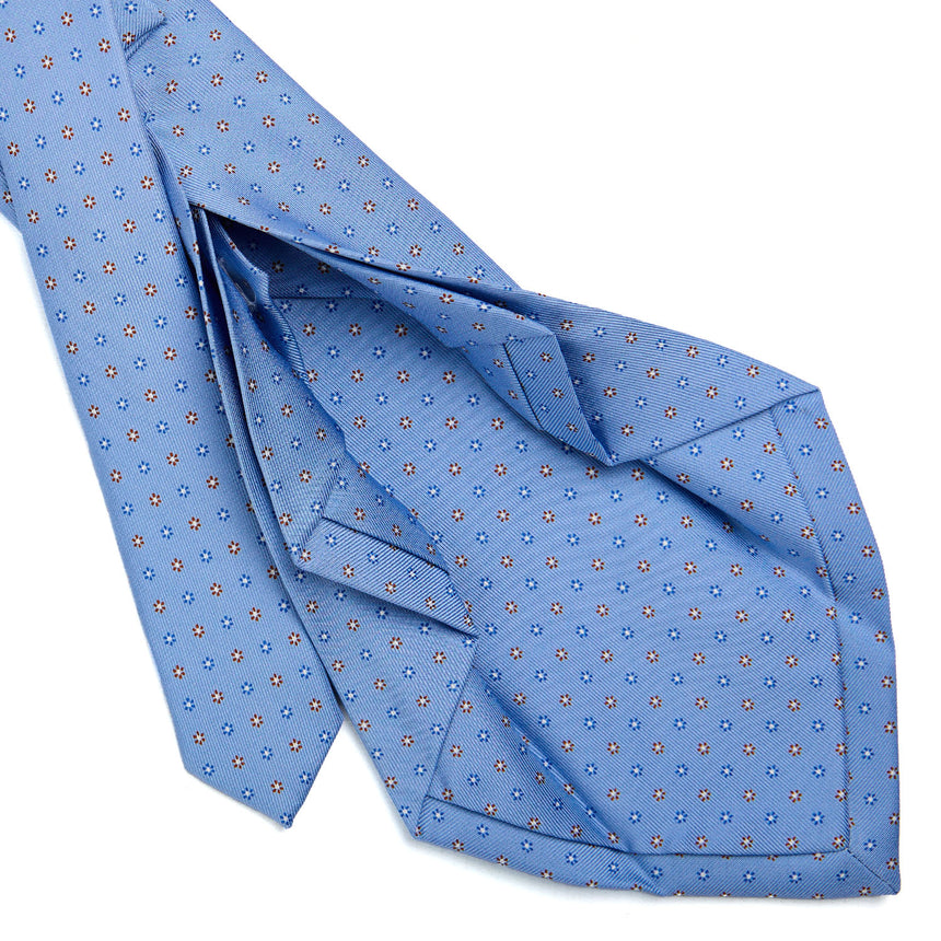 LIGHT BLUE 7 FOLD SARTORIAL SILK TIE