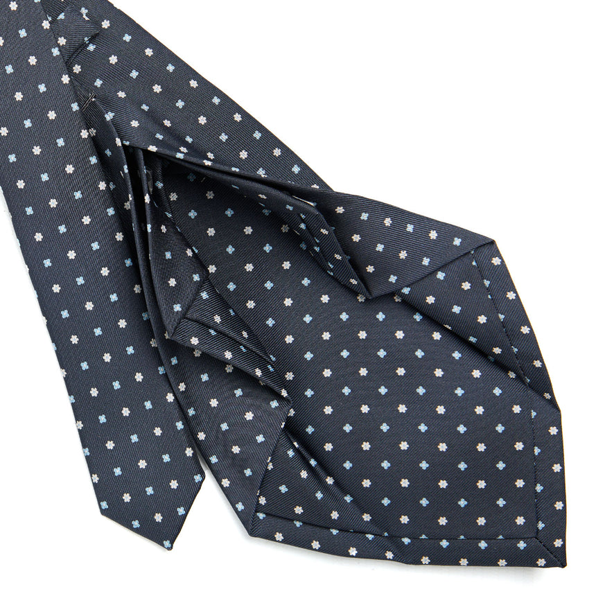 DARK GREY 7 FOLD SARTORIAL SILK TIE