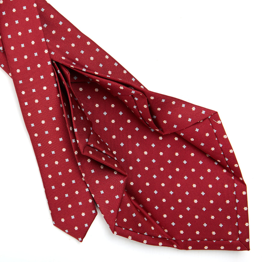BURGUNDY 7 FOLD SARTORIAL SILK TIE
