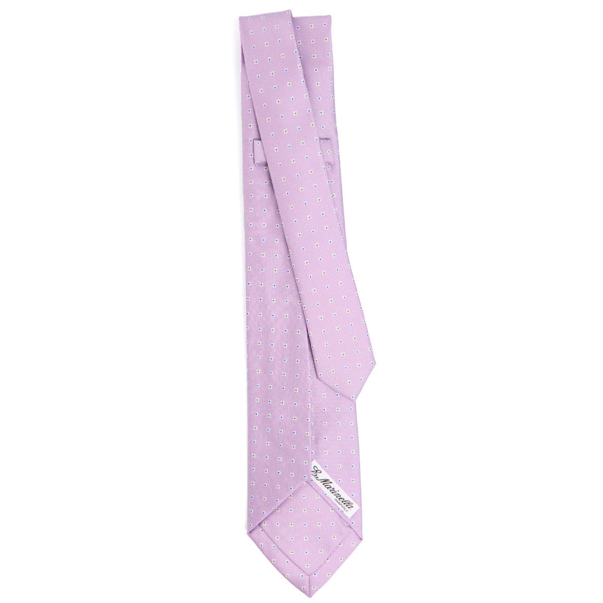 LILAC 7 FOLD SARTORIAL SILK TIE