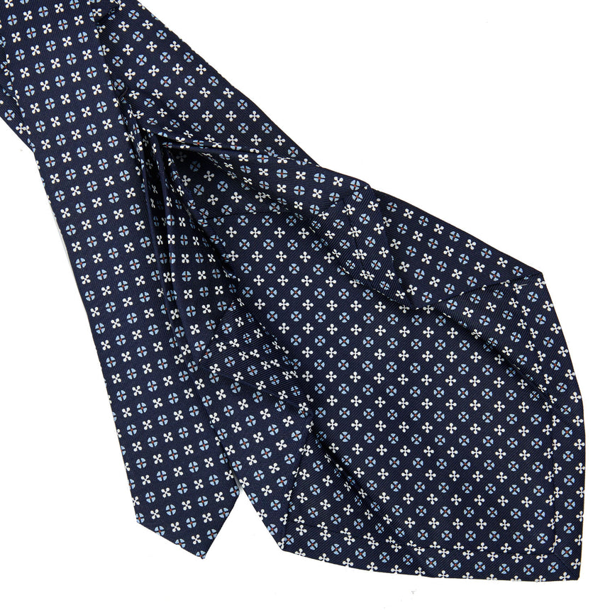 DARK BLUE 7 FOLD SARTORIAL SILK TIE
