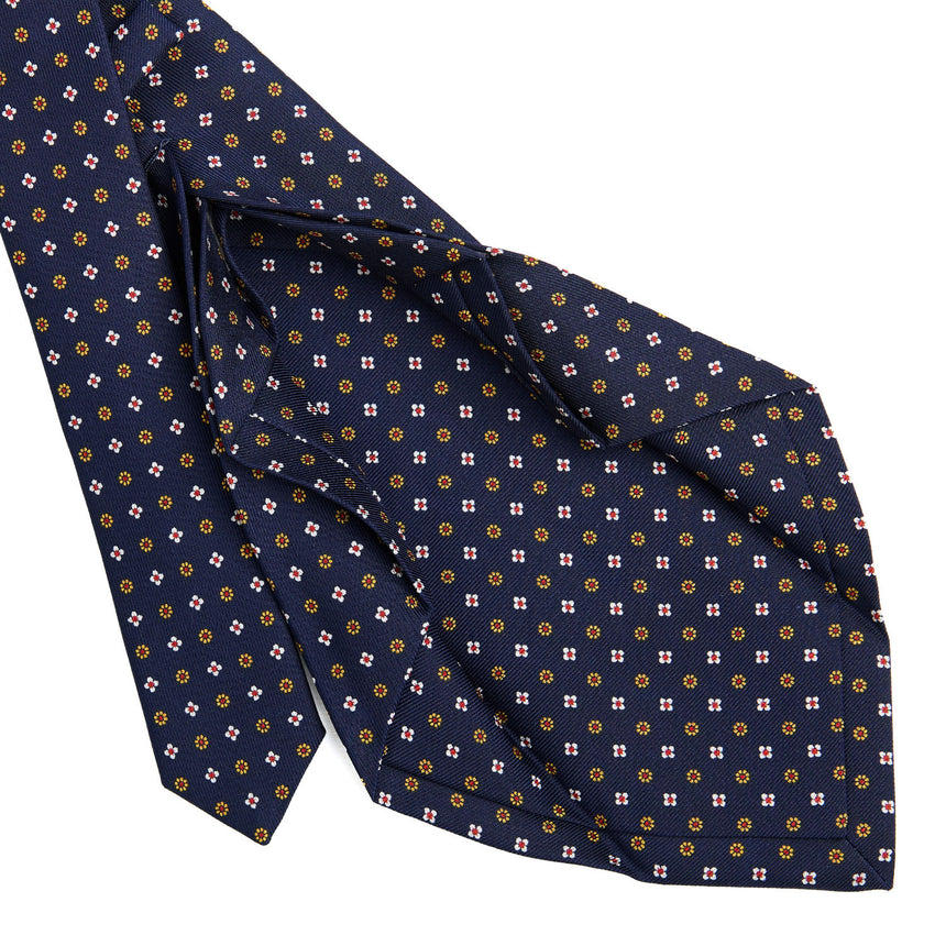 DARK BLUE 7 FOLD SARTORIAL SILK TIE