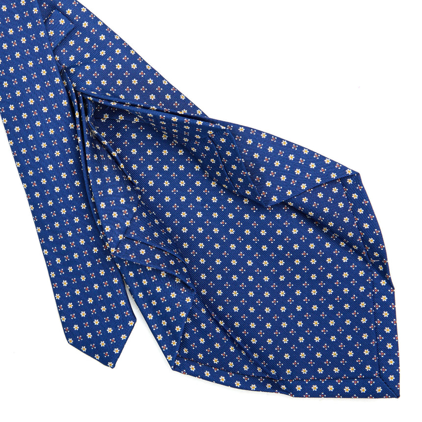 BLUE 7 FOLD SARTORIAL SILK TIE