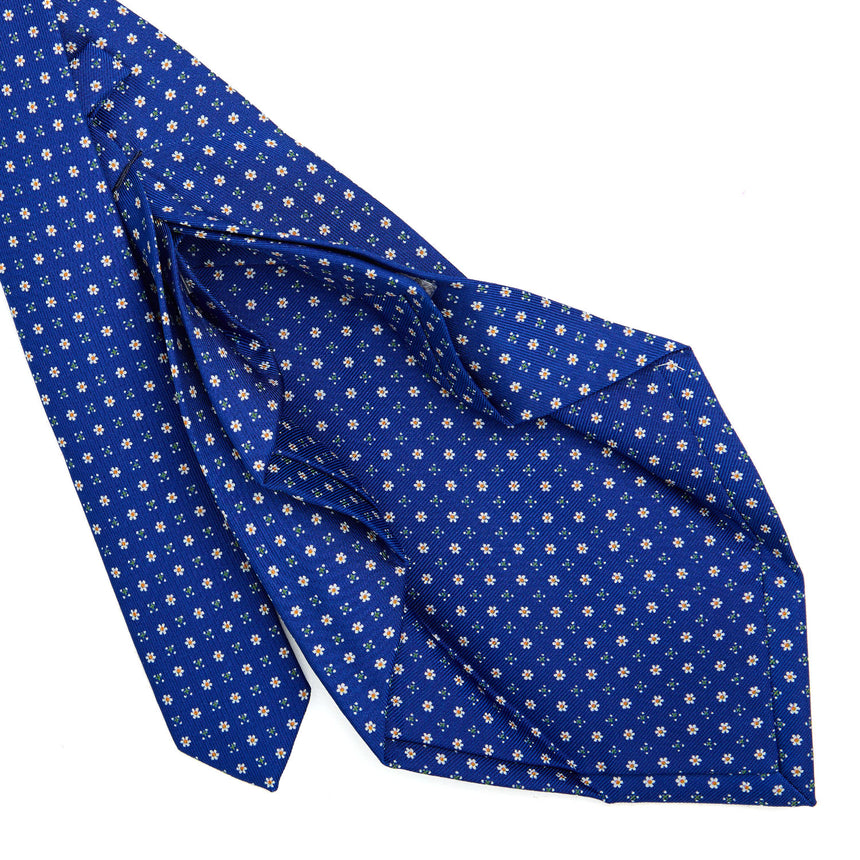 CRAVATTA SARTORIALE 7 PIEGHE IN SETA BLUETTE