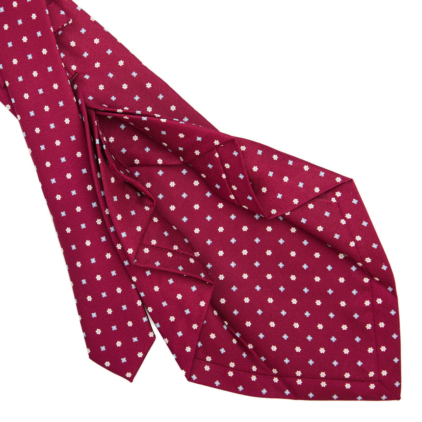 CRAVATTA SARTORIALE 7 PIEGHE IN SETA BLUETTE