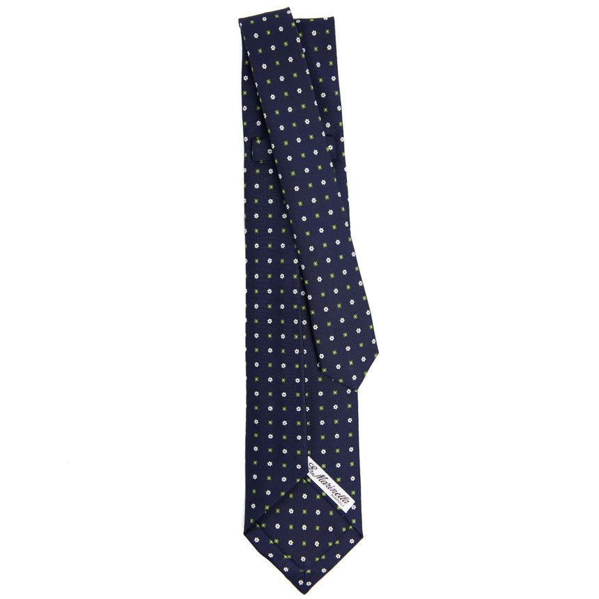 DARK BLUE 7 FOLD SARTORIAL SILK TIE