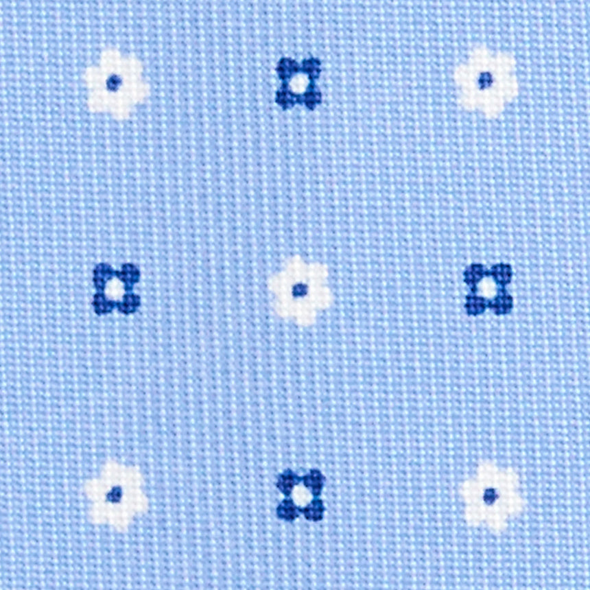 LIGHT BLUE 7 FOLD SARTORIAL SILK TIE