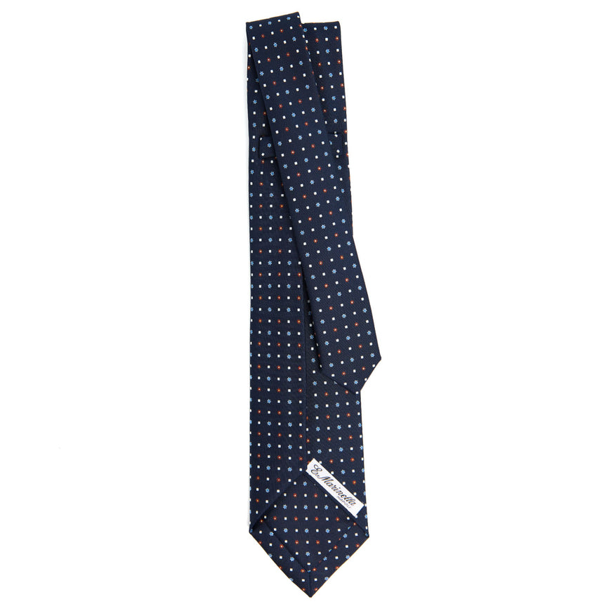 DARK BLUE 7 FOLD SARTORIAL SILK TIE