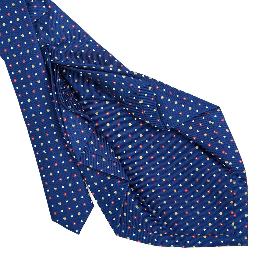 BLUE 7 FOLD SARTORIAL SILK TIE
