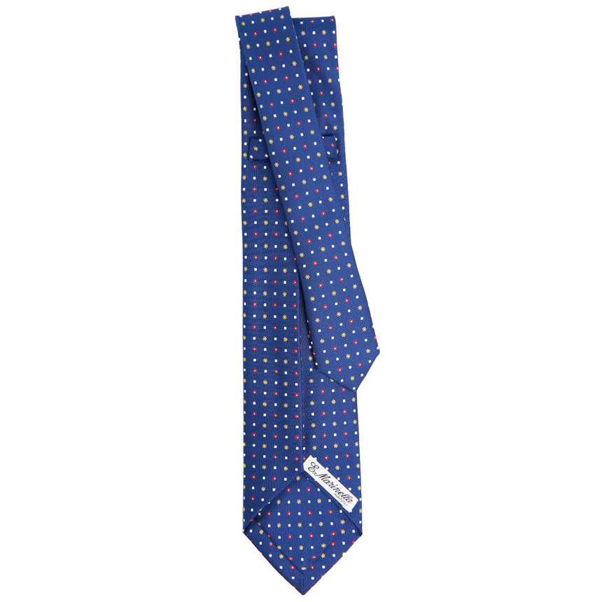 BLUE 7 FOLD SARTORIAL SILK TIE