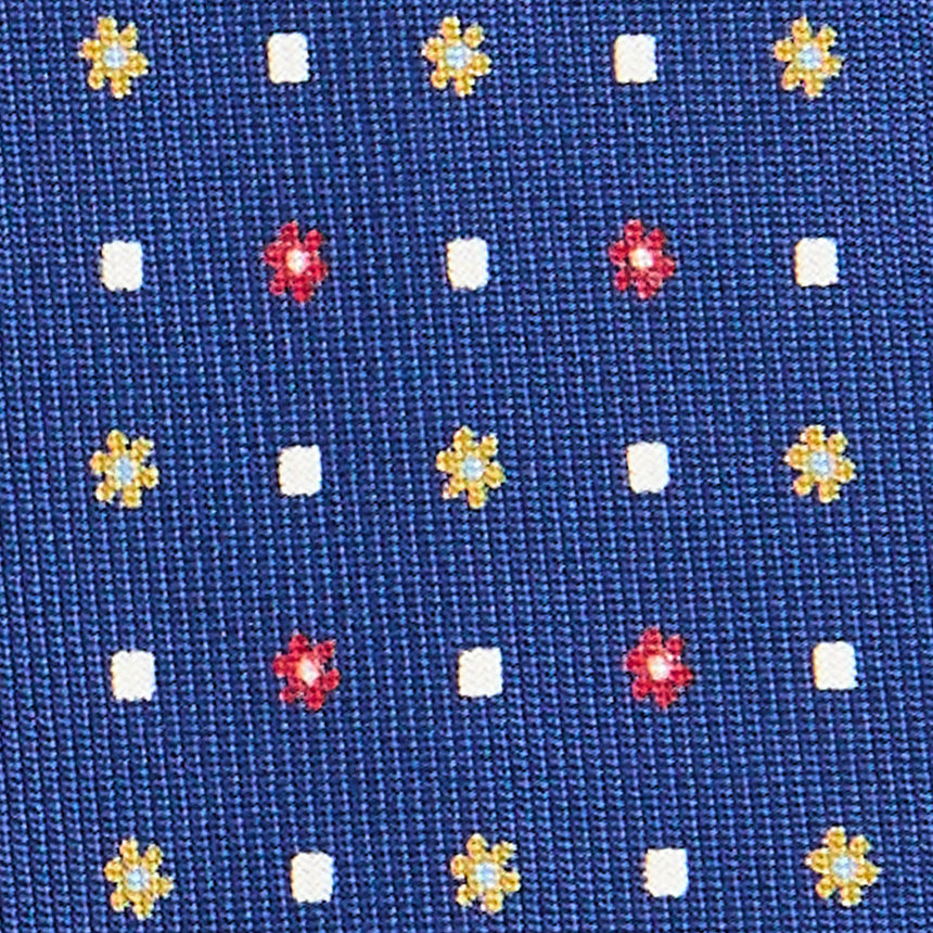 BLUE 7 FOLD SARTORIAL SILK TIE