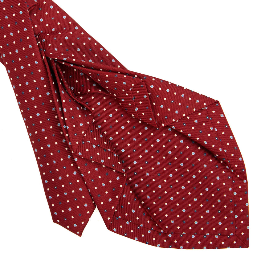 BURGUNDY 7 FOLD SARTORIAL SILK TIE
