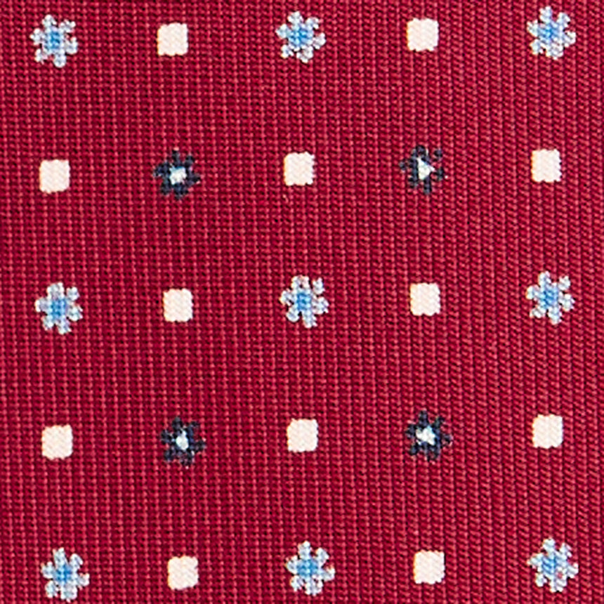 BURGUNDY 7 FOLD SARTORIAL SILK TIE