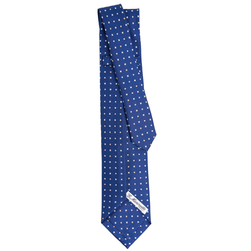 BLUE 7 FOLD SARTORIAL SILK TIE