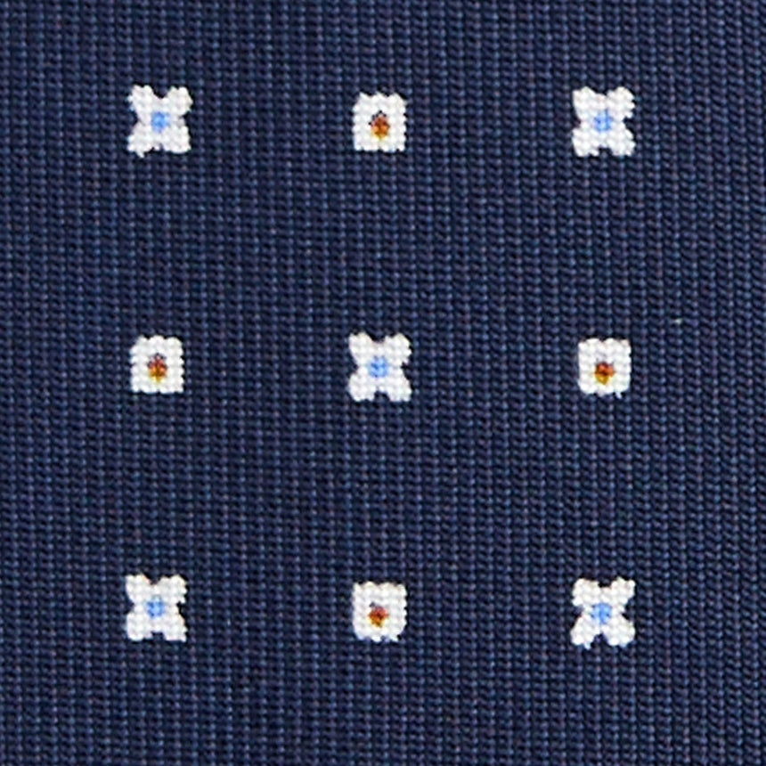 DARK BLUE 7 FOLD SARTORIAL SILK TIE