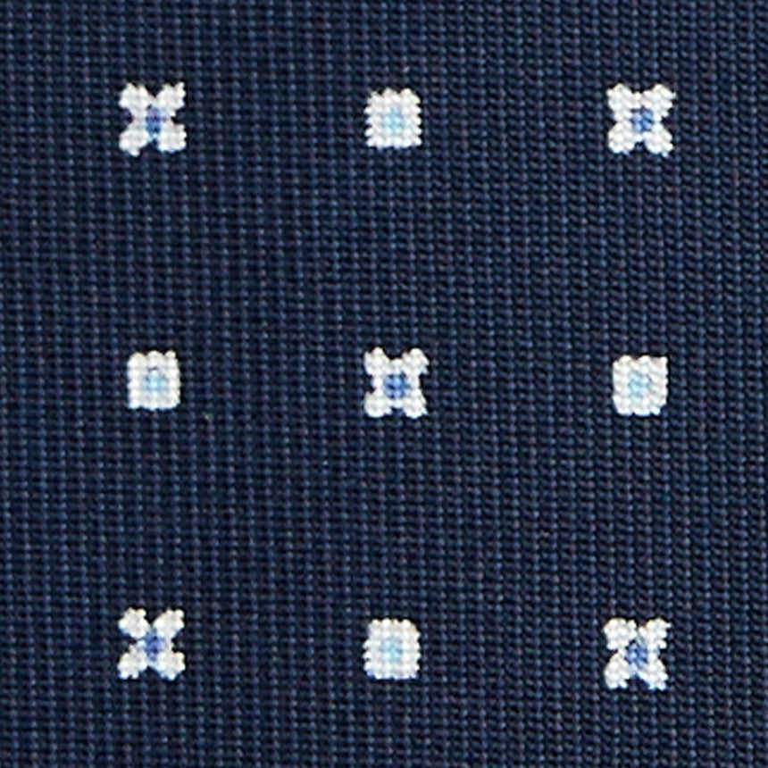 DARK BLUE 7 FOLD SARTORIAL SILK TIE