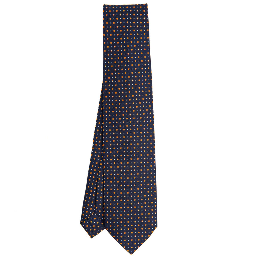 DARK BLUE 7 FOLD SARTORIAL SILK TIE