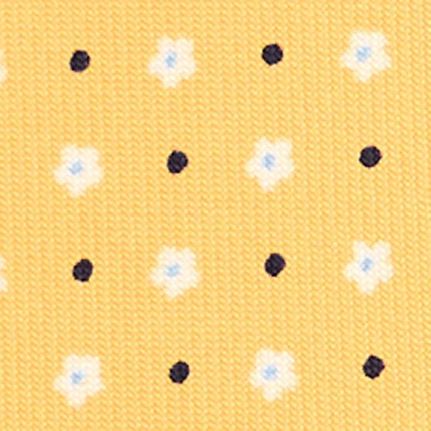 YELLOW 7 FOLD SARTORIAL SILK TIE