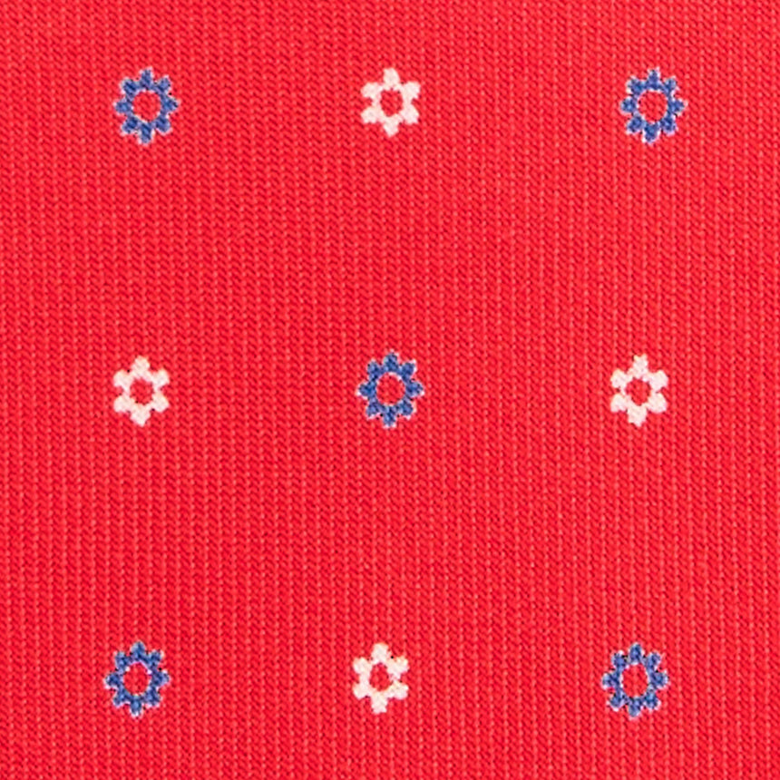 RED 7 FOLD SARTORIAL SILK TIE