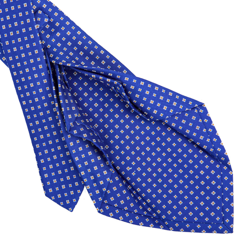 CRAVATTA SARTORIALE 7 PIEGHE IN SETA BLUETTE