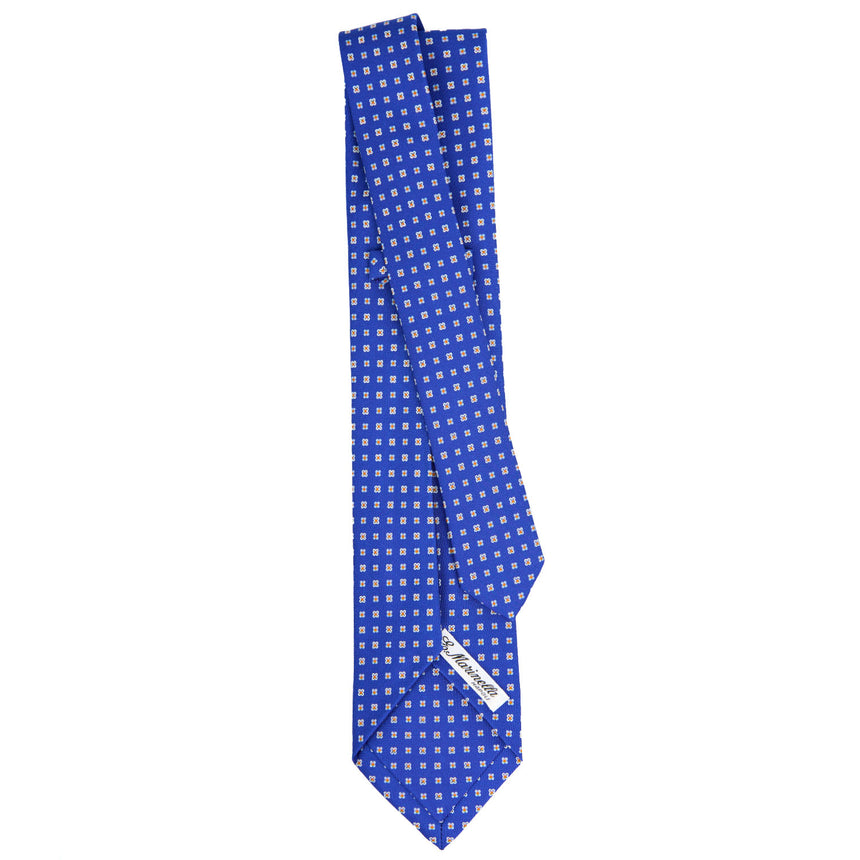 CRAVATTA SARTORIALE 7 PIEGHE IN SETA BLUETTE