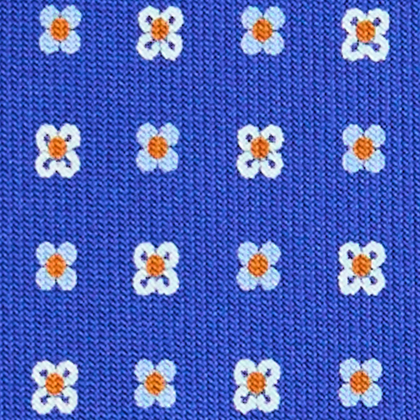 CRAVATTA SARTORIALE 7 PIEGHE IN SETA BLUETTE
