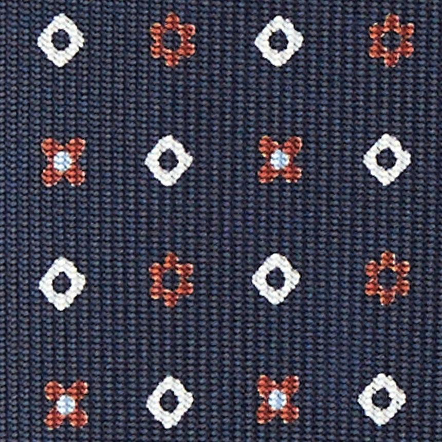 DARK BLUE 7 FOLD SARTORIAL SILK TIE