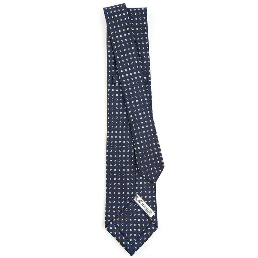 DARK BLUE 7 FOLD SARTORIAL SILK TIE
