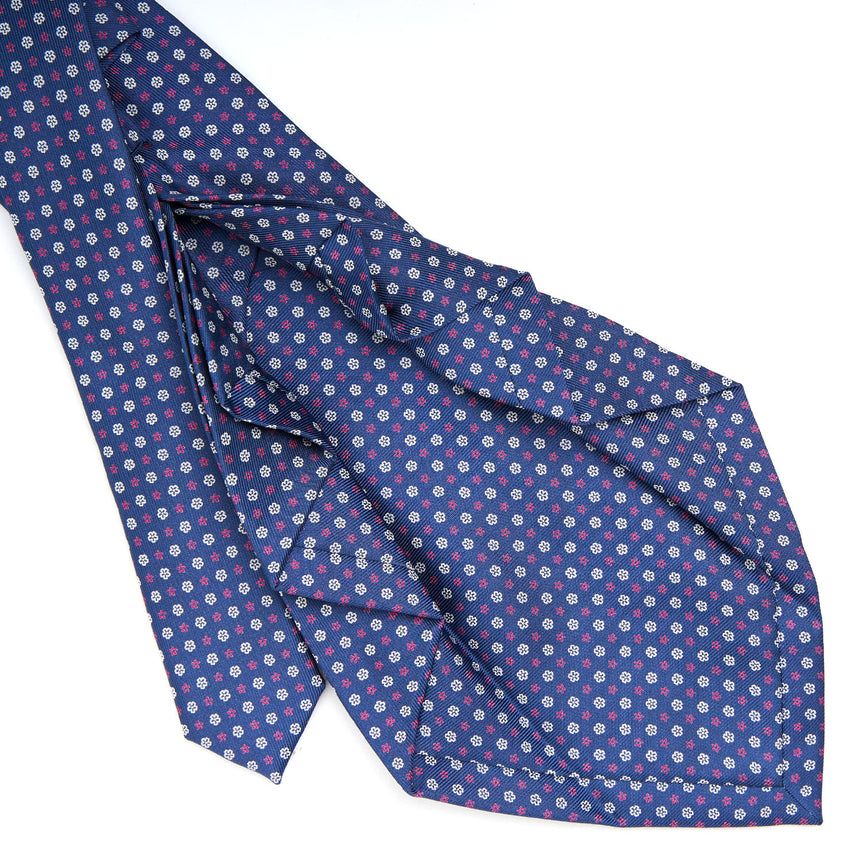 BLUE 9 FOLD SARTORIAL SILK TIE