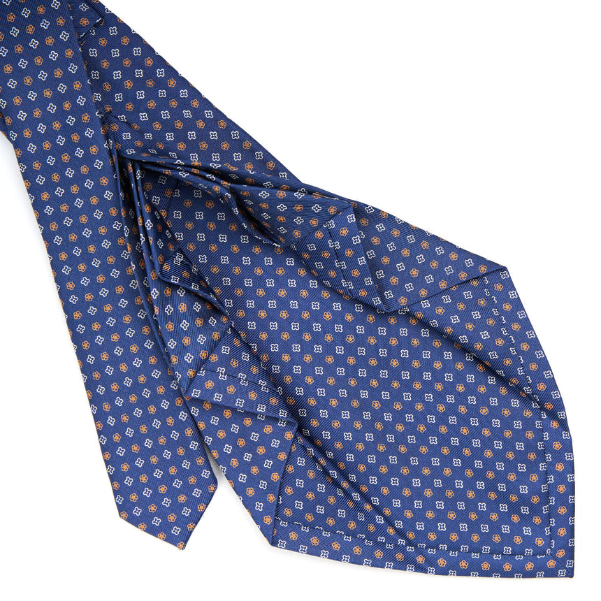 BLUE 9 FOLD SARTORIAL SILK TIE